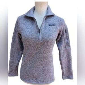 Patagonia Better Sweater 1/4 Zip up Fleece - Tundra Purple size XS women's